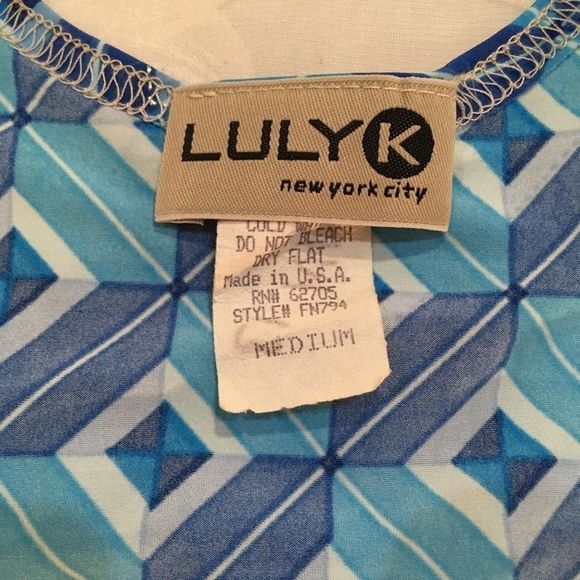 Luly K New York City Sleeveless Art Deco Pattern - Picture 3 of 5